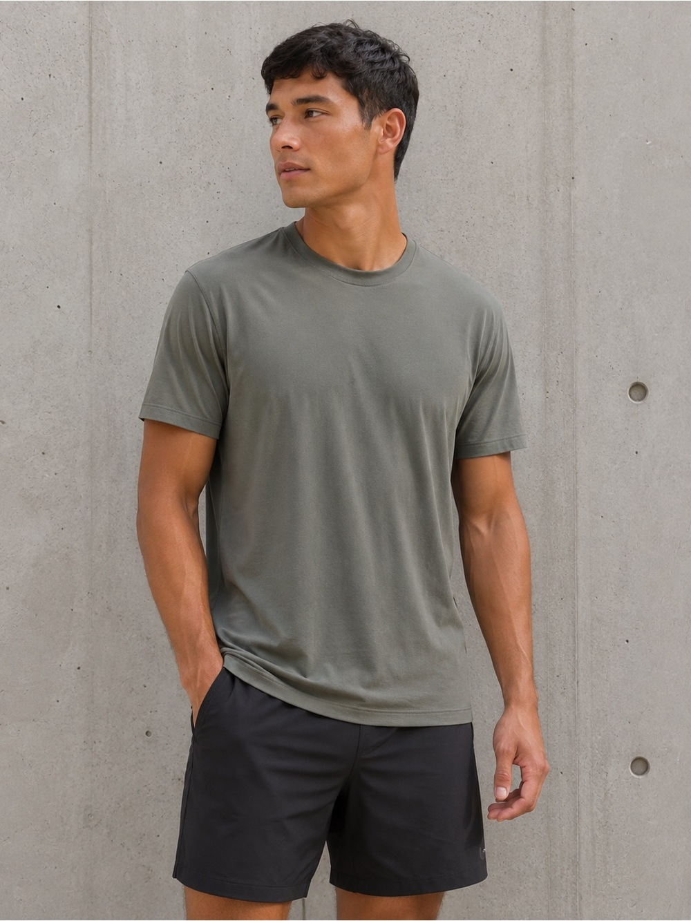 Lululemon Mens The Fundamental Grey Sage Athletic T-Shirt